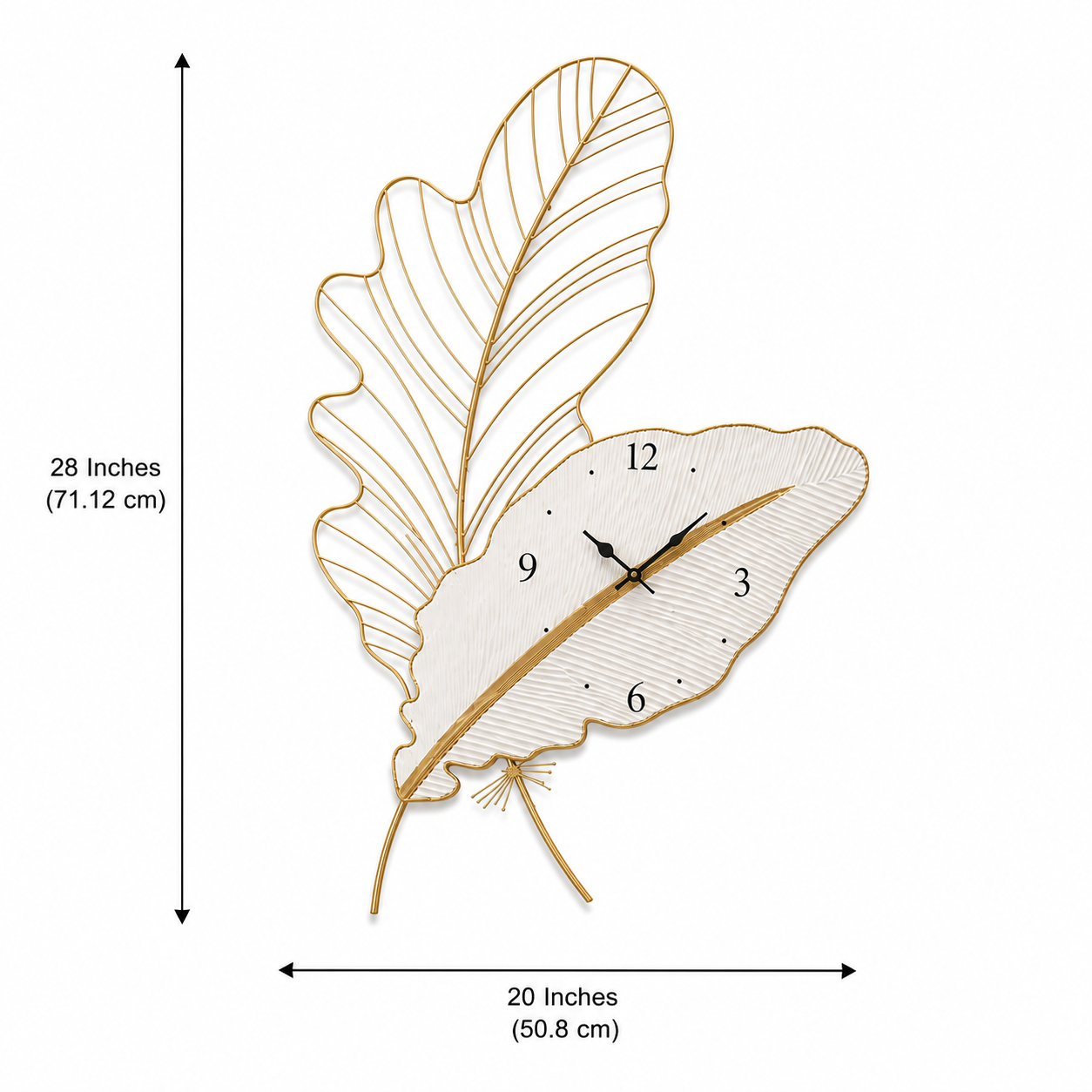 Aurelia Leaf Wall Clock