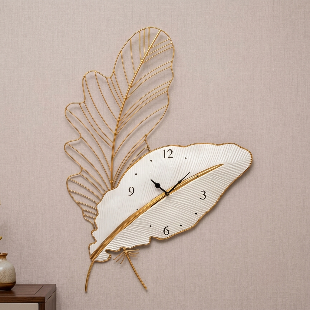 Aurelia Leaf Wall Clock