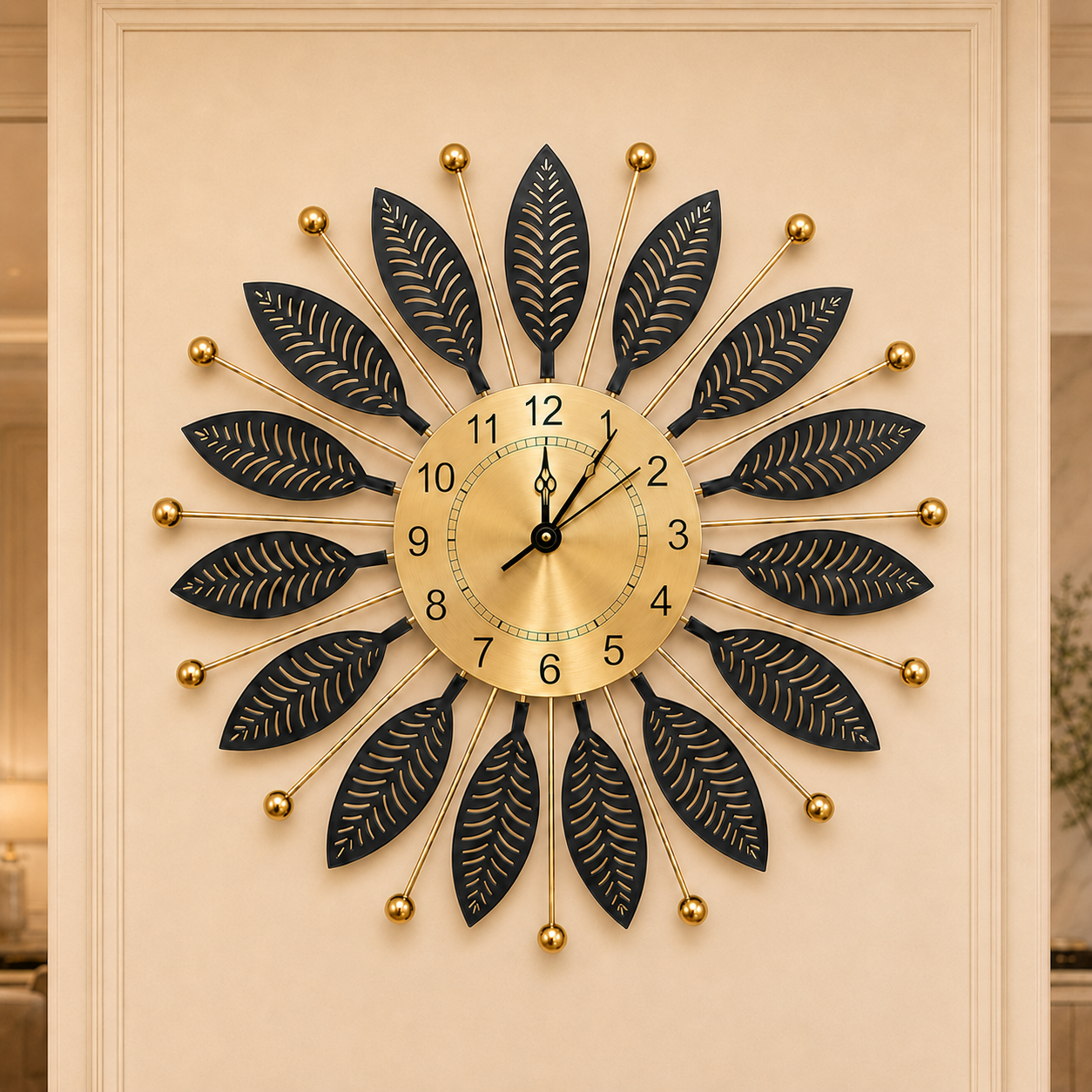 Black Florence Wall Clock
