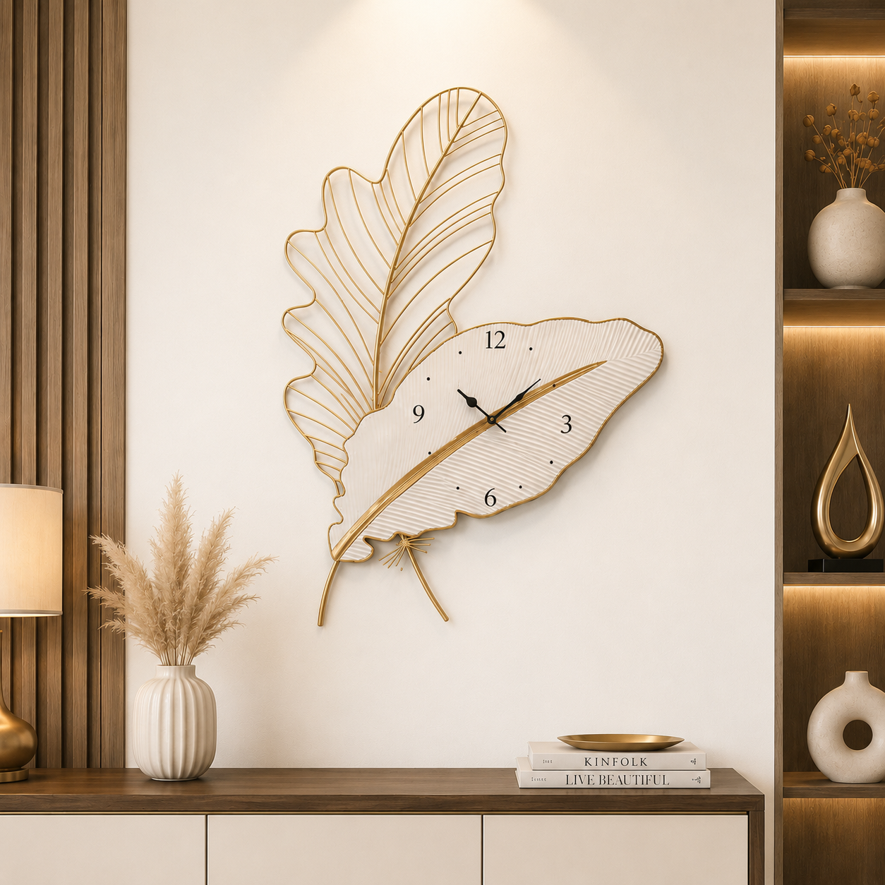 Aurelia Leaf Wall Clock
