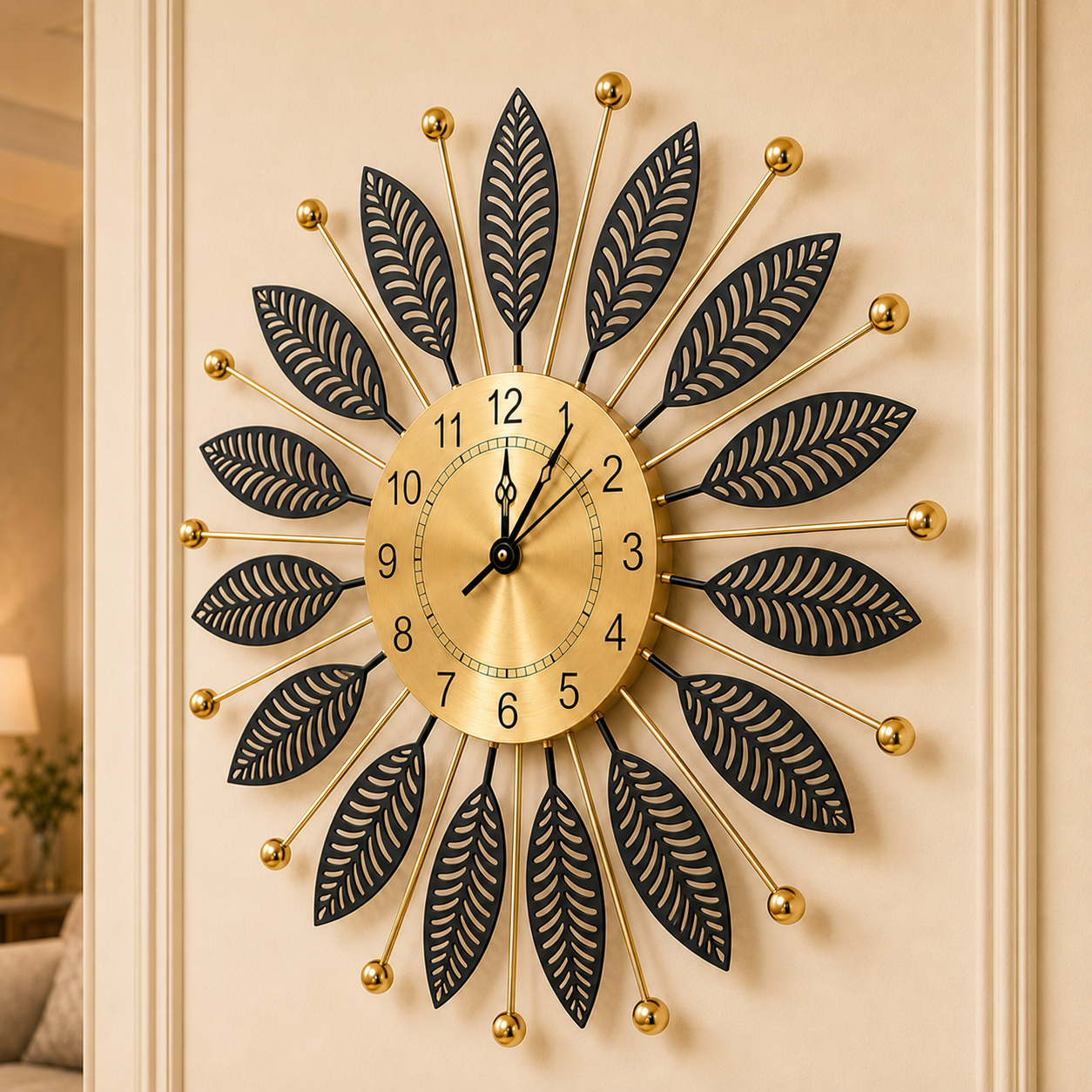 Black Florence Wall Clock