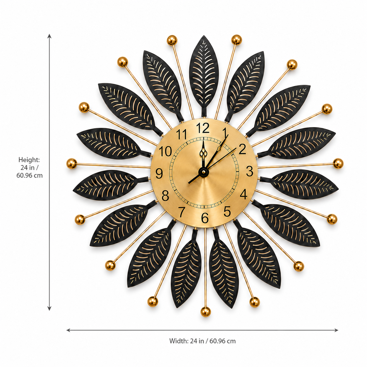 Black Florence Wall Clock
