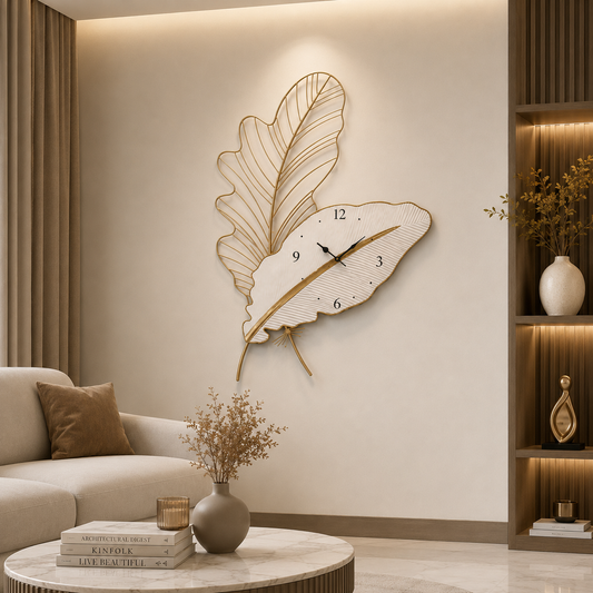 Aurelia Leaf Wall Clock